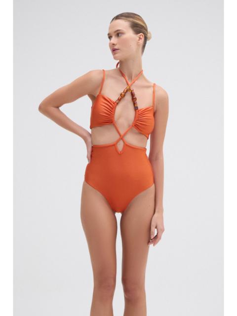 JERSEY SANDS LACE UP ONE PIECE