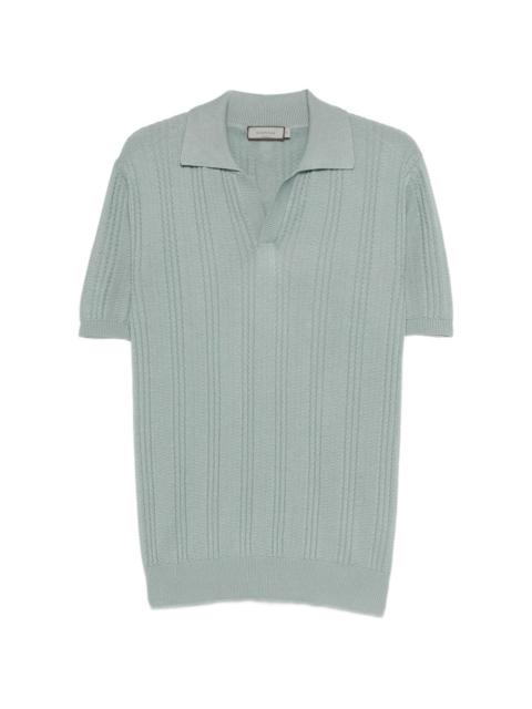 polo-collar T-shirt