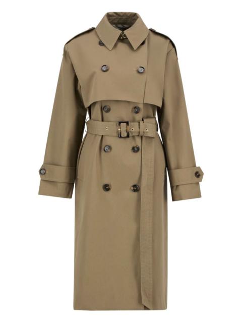 Aoife belted-fastening double-breasted trench coat
