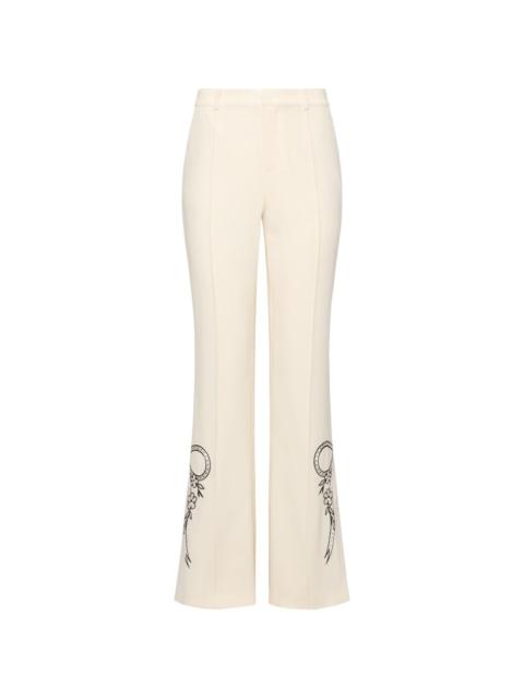 Abeline floral-detail trousers