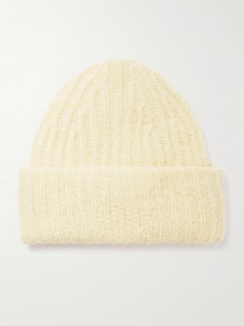 Cloud Ribbed Merino Wool-blend Beanie