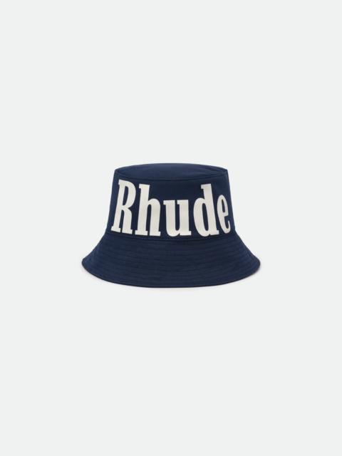 OVERSIZED LOGO BUCKET HAT