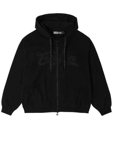 EVISUKURO Embroidery Loose Fit Hoodie Jacket