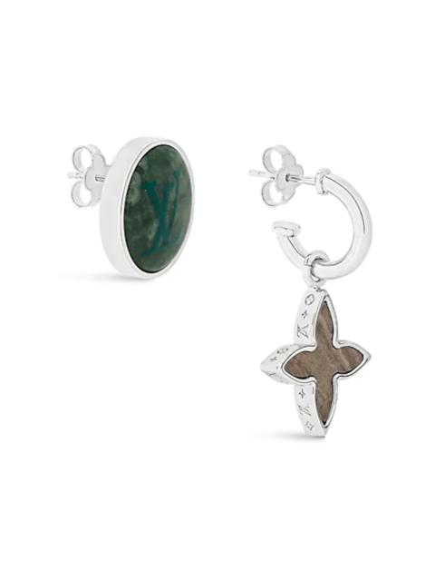 Louis Vuitton Marble Earrings Grey