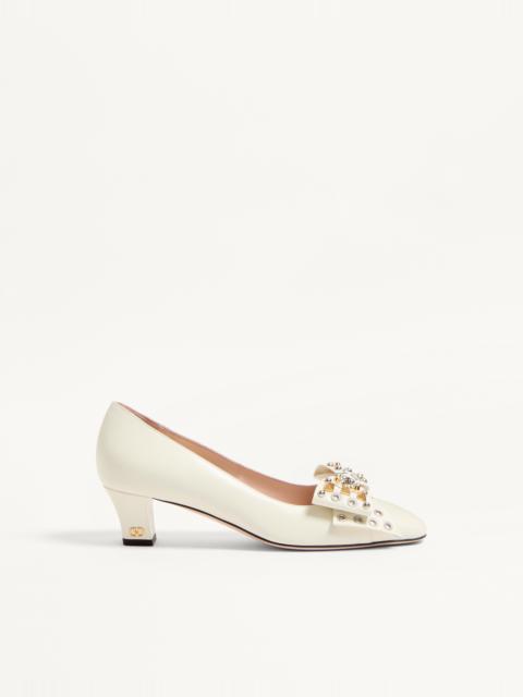 BOWOW PUMP IN KIDSKIN WITH STUDS 45MM