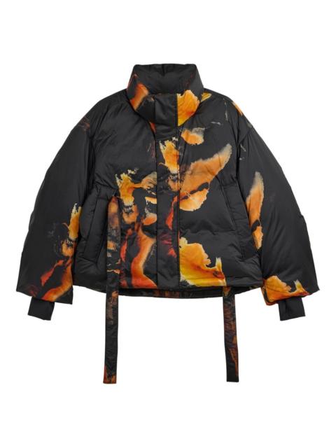 printed puffer jacket