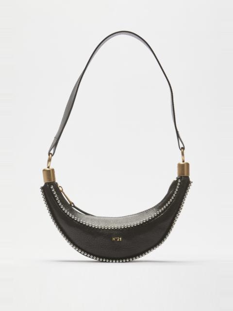 STUDDED LEATHER BANANA BAG