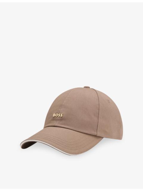 Logo-Plaque Cotton Baseball Cap