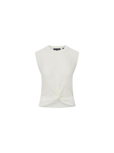 KELLEN TWIST-FRONT SWEATER