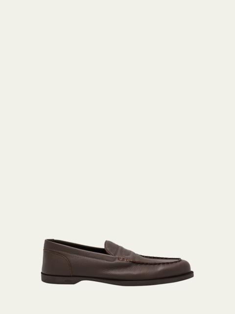 Men's Pace Grained Leather Penny Loafers