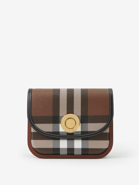 Check and Leather Medium Elizabeth Bag