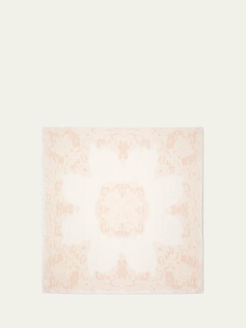 Ramage Fil Coupe Cashmere, Wool, and Silk Shawl