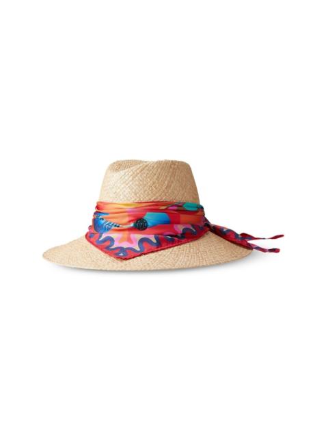 Kate scarf-detail sun hat