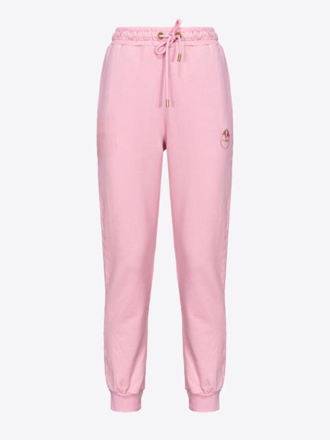 OLD-WASH JOGGERS WITH EMBROIDERY