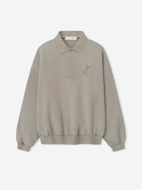 Embroidered Classic Polo Sweatshirt