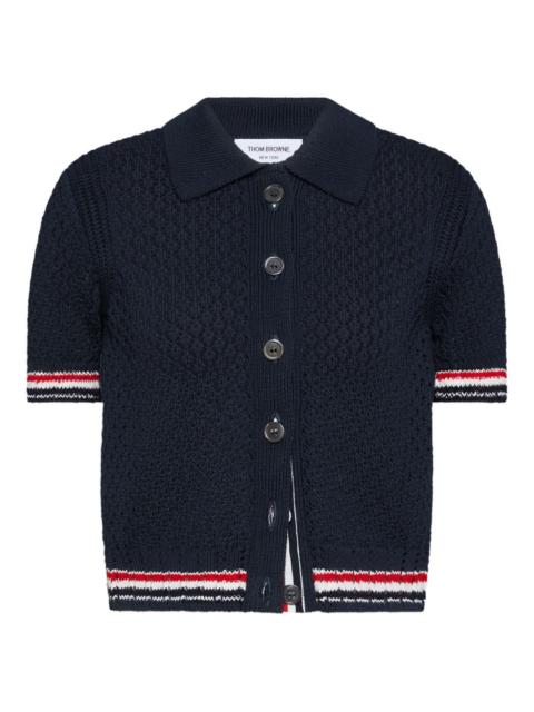 Hector Pointelle short sleeve cardigan