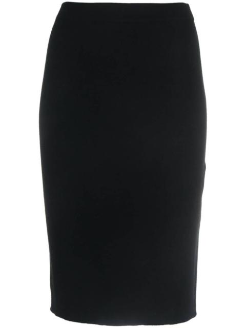 fine-knit pencil skirt