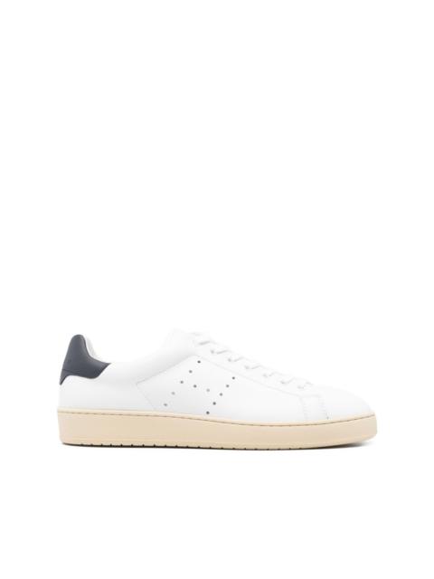 perforated leather sneakers