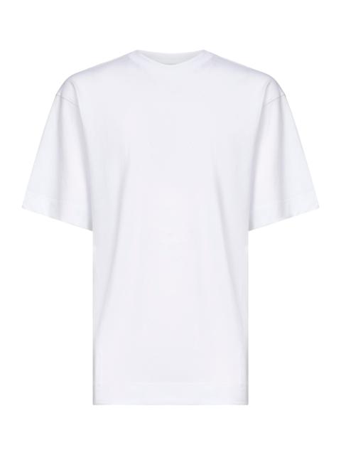 White cotton jersey oversized T-shirt