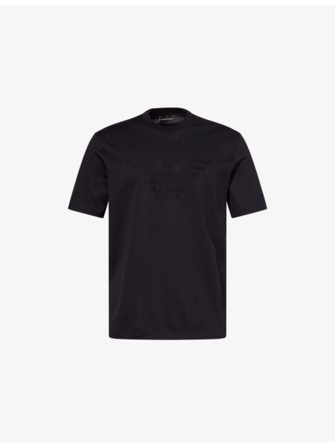 Embossed-Eagle Relaxed-Fit Cotton-Jersey T-Shirt