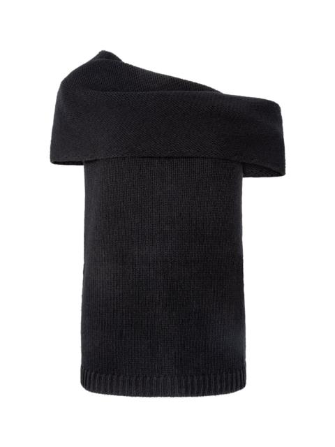 Isabel Off-The-Shoulder Cashmere Top black