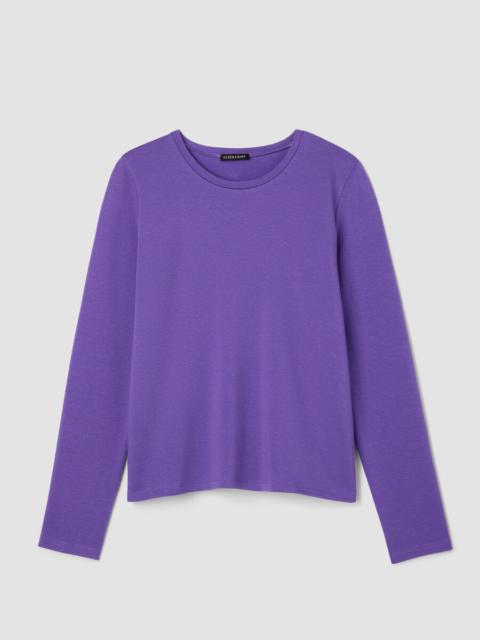 Cozy Brushed Terry Hug Crew Neck Top