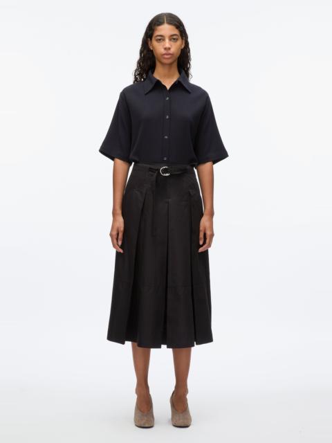 Pleated Utility Skirt
