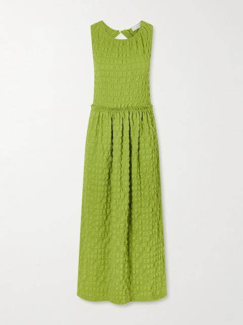 Zoira Shirred Jersey Midi Dress