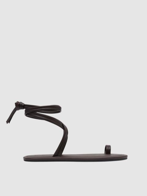 Tie Up Flat - Coffee