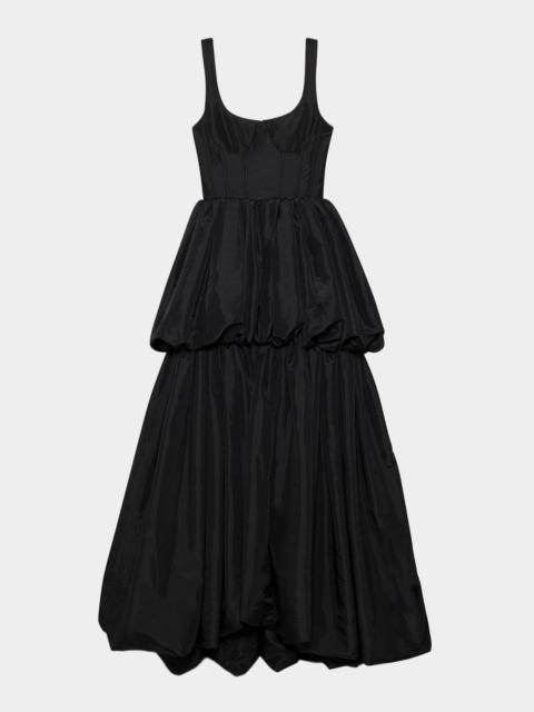 Tabitha Tiered High-Low Bubble Gown