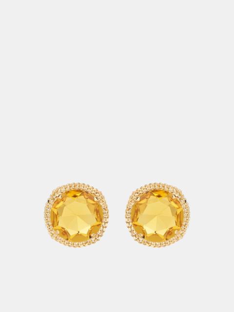 Round Cut Crystal Earrings