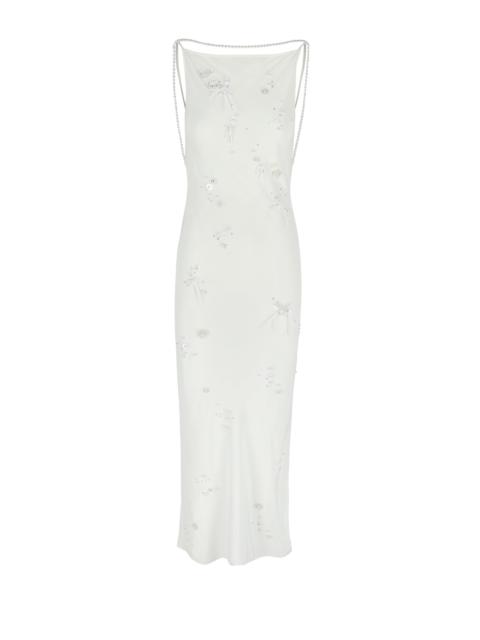 Slip Dress Pearl Embroidered