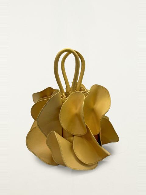 Pink Red Leather Flower Bag