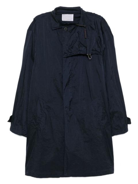button-up raincoat