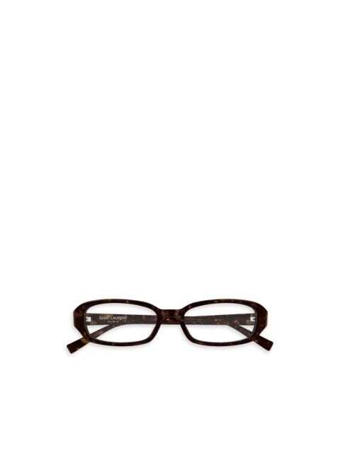 rectangle-frame tortoiseshell glasses