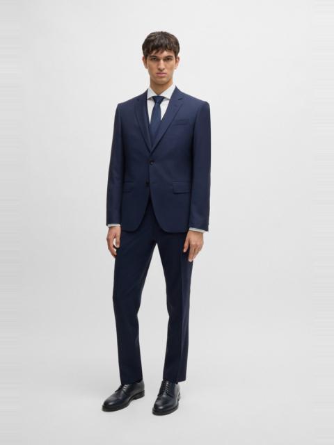 SLIM-FIT SUIT IN PATTERNED STRETCH WOOL