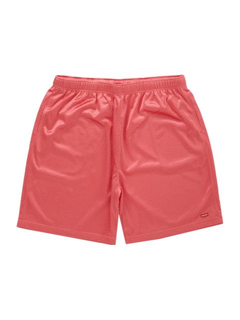 Supreme Small Box Baggy Mesh Short Coral