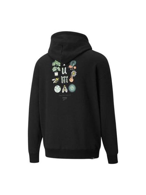 PUMA Downtown Funny Logo Printing Sports Black 535412-01