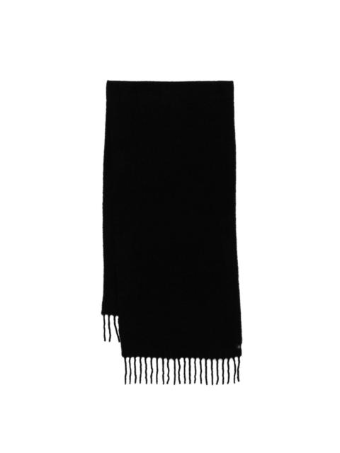 Fringed alpaca-blend scarf