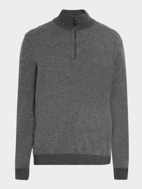 Men's Roadster Cashmere Quarter-Zip Sweater