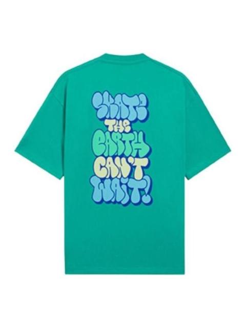 Li-Ning x Persue Cartoon Graphic Loose Fit T-shirt 'Green' AHSS295-2