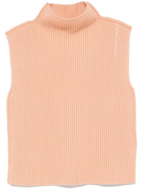 ribbed wool vest