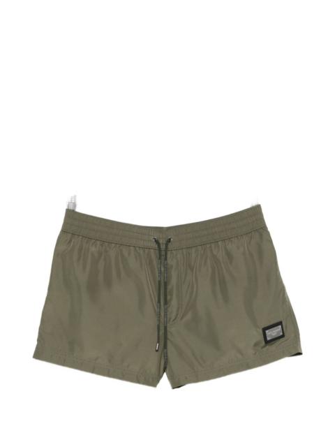 logo drawstring swim shorts