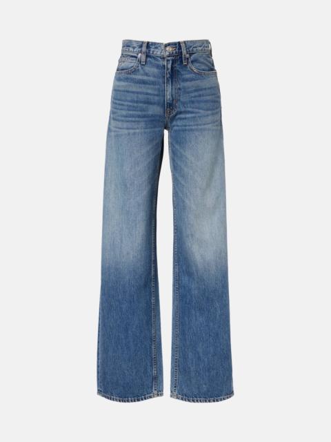 Cassie faded wide-leg jeans