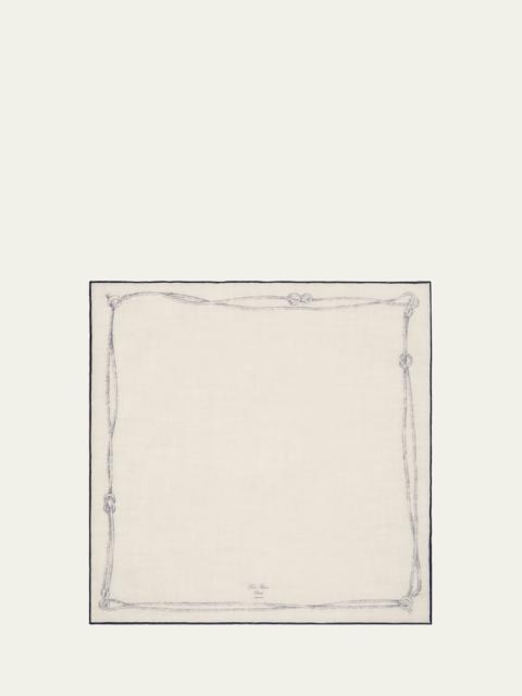 Men's Alare Cashmere and Silk Foulard