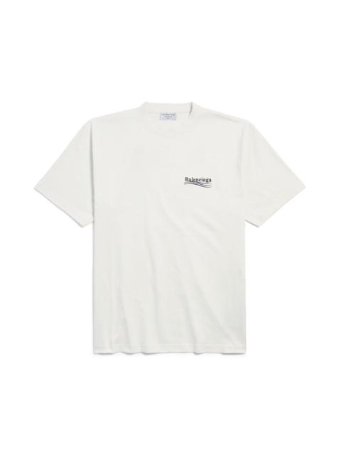 Women's Political Campaign T-shirt Large Fit in White