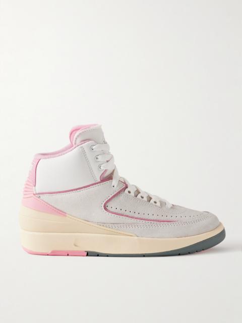 Air Jordan 2 Retro Canvas-trimmed Suede High-top Sneakers