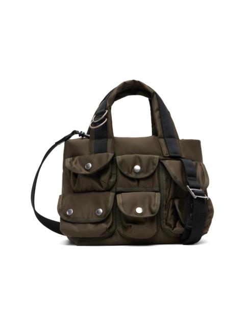 Khaki Small Nylon Tote