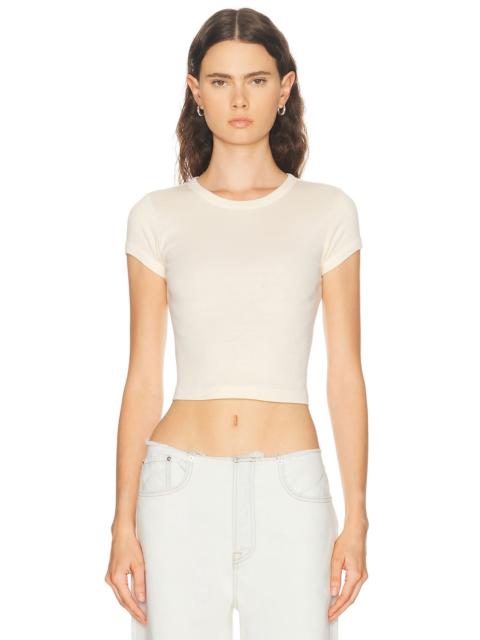 Supima Baby Rib Cropped Tee