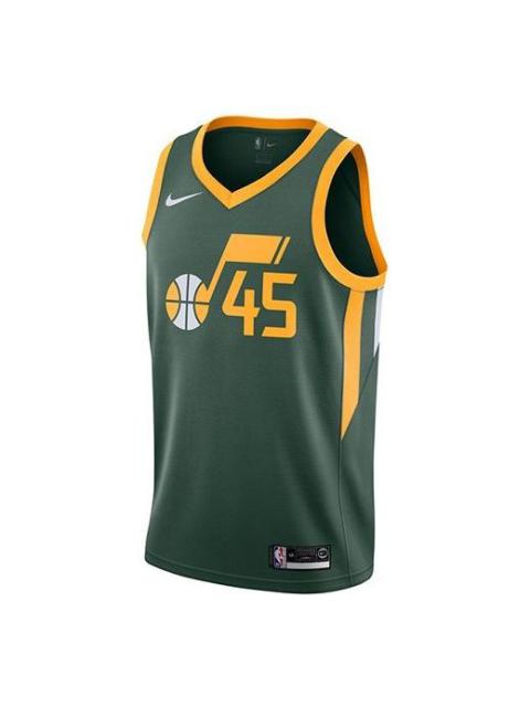Nike Earned Edition NBA Donovan Mitchell 45 Utah Jazz Basketball Jersey Green CD7015-323